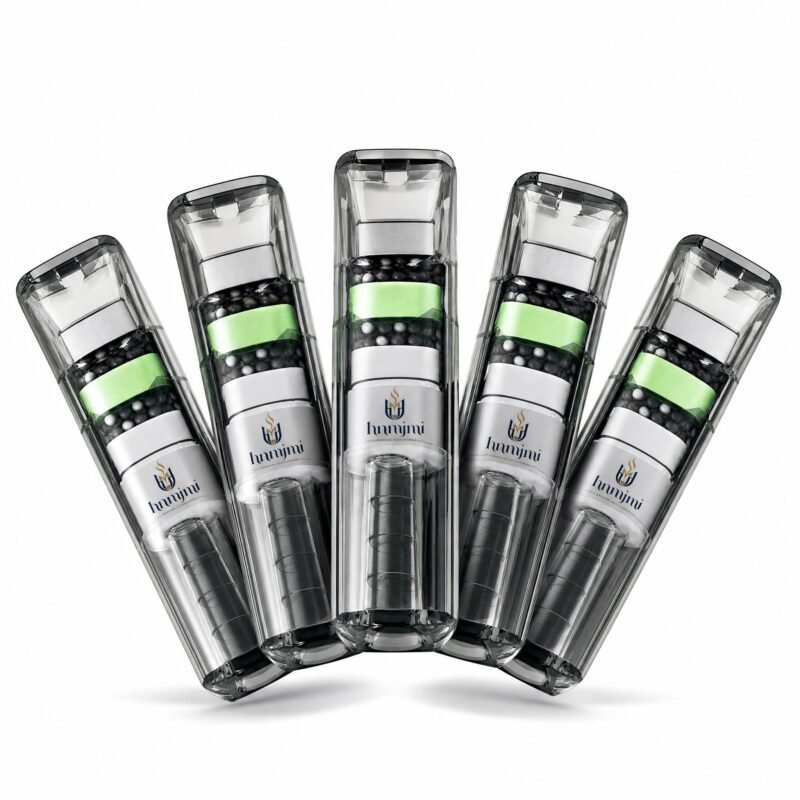 hnmjmi Multi-Layer Filter Cigarette Tip - Wide Cotton Core, Transparent Design, Efficient Filtration