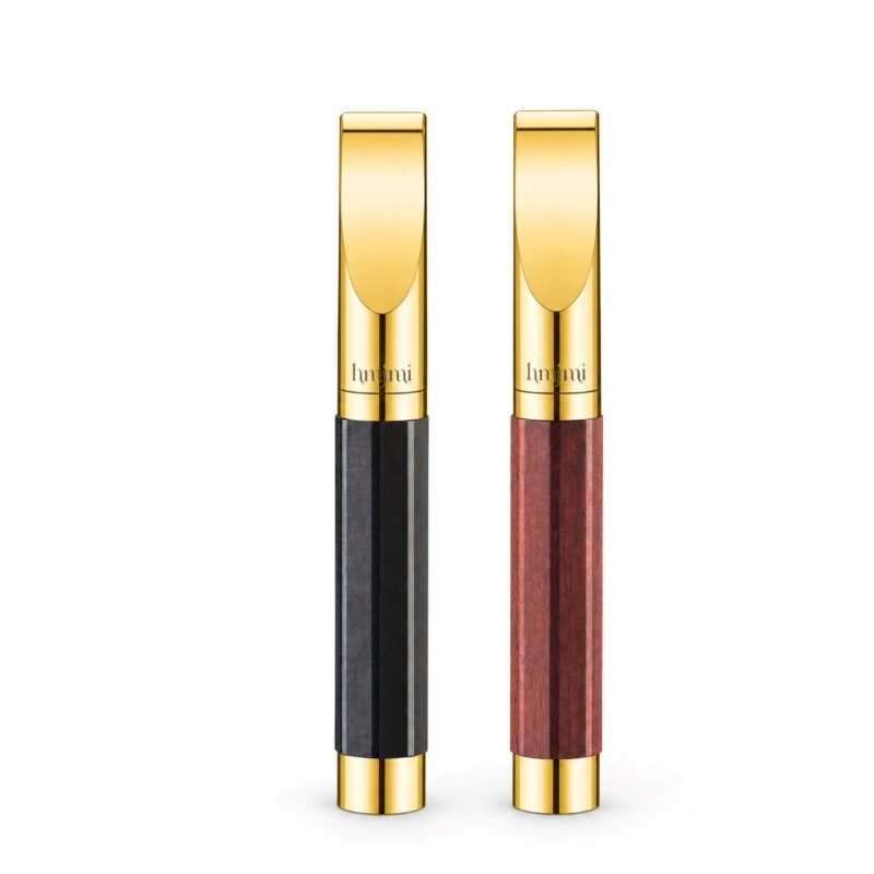 hnmjmi Reusable Wood Cigarette Filter Holder - Black-Brown / Reddish Brown, Washable, Multi-baffle filtration