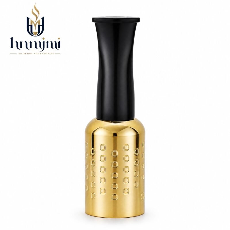 Cigar Filter Mouthpiece - Premium Metal, Smooth Draw, Universal Fit, Reusable, Gold Finish
