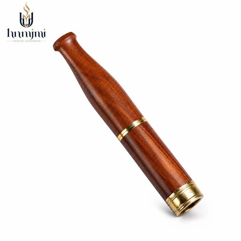 hnmjmi Wood Cigarette Filter Holder - Premium Natural Wood, Reusable, Smooth Draw
