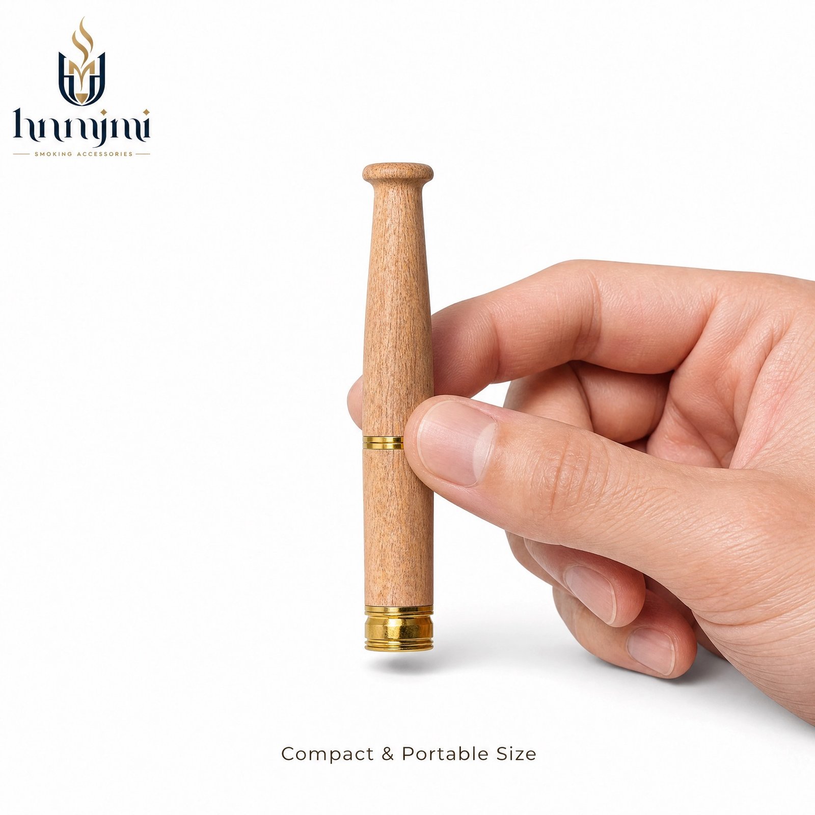 hnmjmi Wood Cigarette Filter Holder - Natural Material, Reusable, Smooth Draw - Image 2