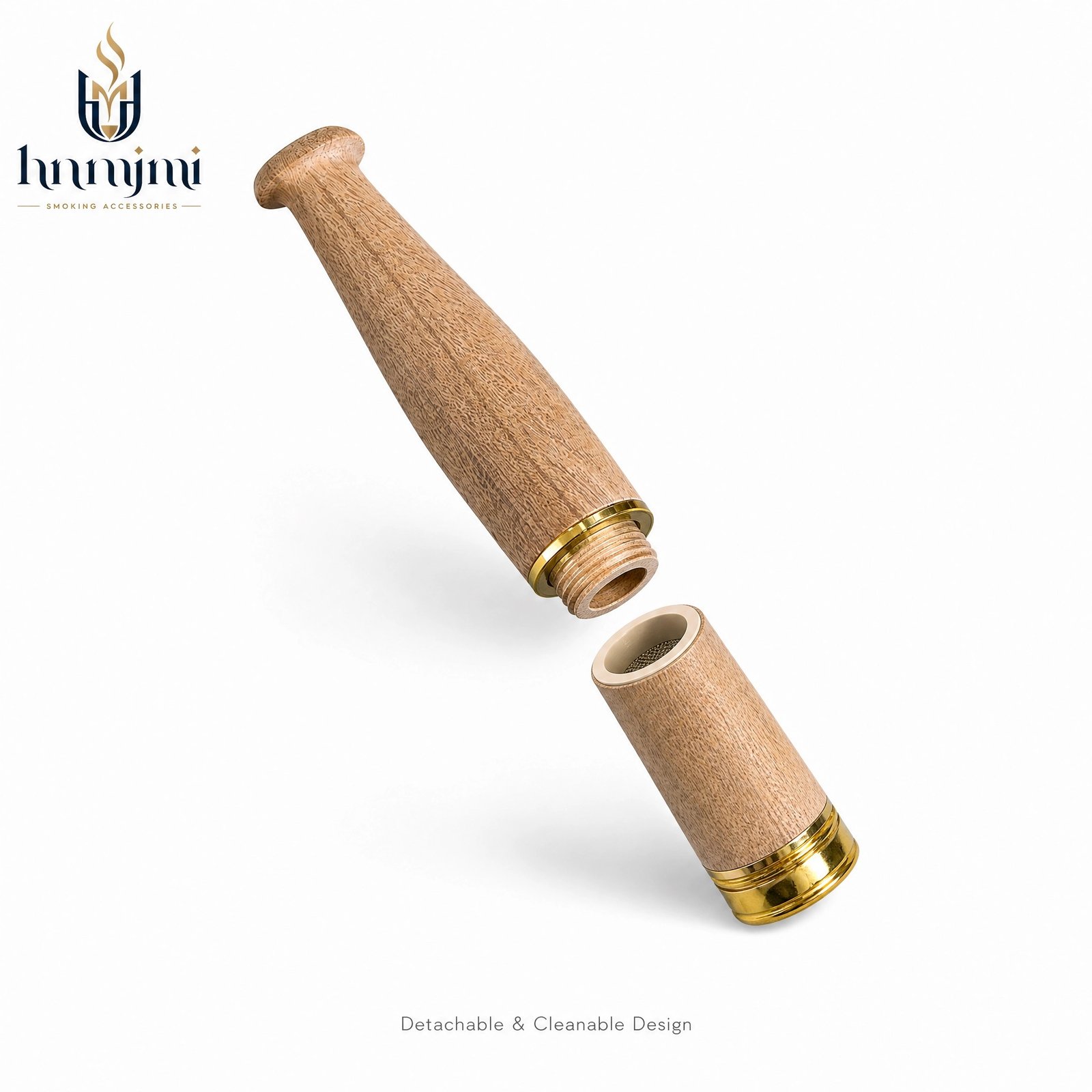 hnmjmi Wood Cigarette Filter Holder - Natural Material, Reusable, Smooth Draw - Image 4