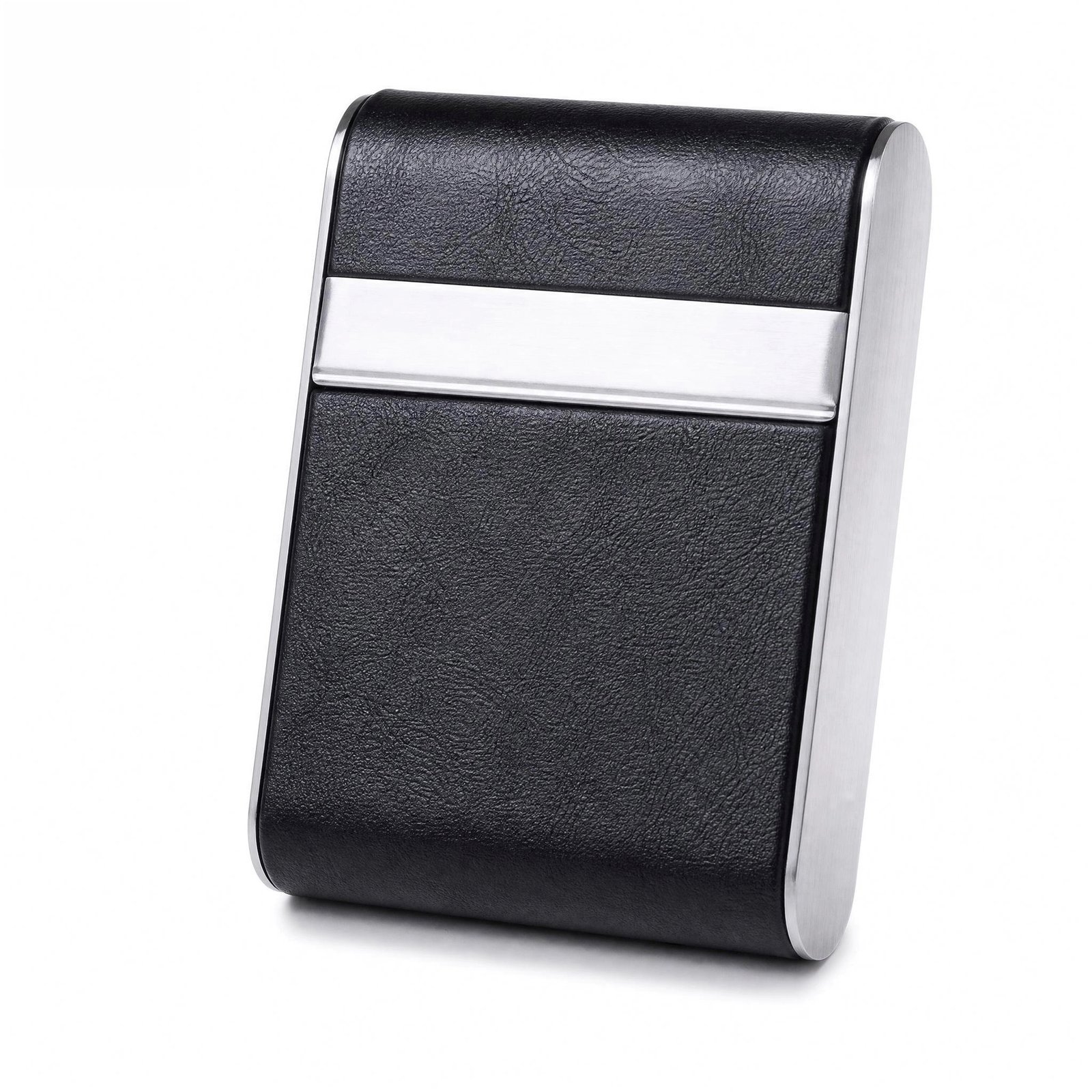 Premium Leather Cigarette Case - Metal Frame, Magnetic Flip Closure, Holds 20 Cigarettes, 5 Colors - Image 4